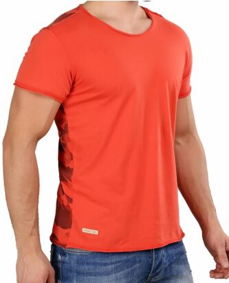 Red Bridge Herren T-Shirt Backing You Up Rot Camouflage