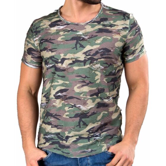 Red Bridge Mens Army Of One Camouflage Military T-Shirt