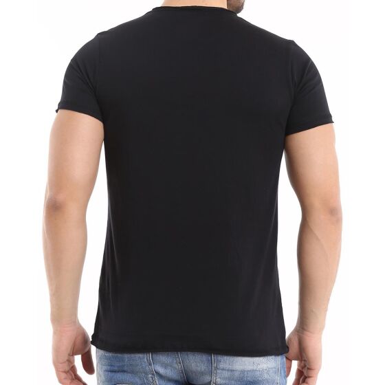 Red Bridge Mens T-Shirt Indian Spirit Black with rhinestones