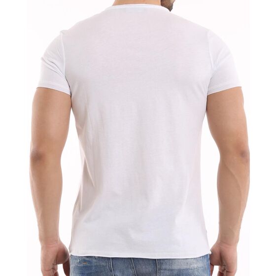 Red Bridge Mens T-Shirt Indian Spirit White with rhinestones