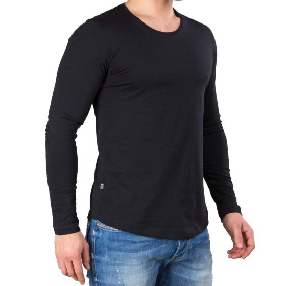 Red Bridge Herren Sweatshirt Back To Blank Schwarz