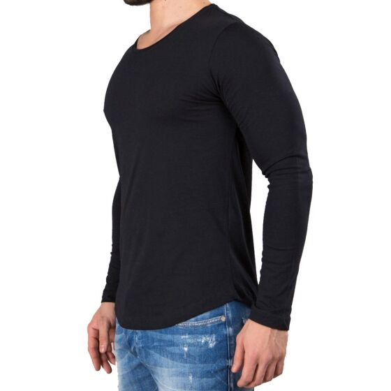 Red Bridge Herren Sweatshirt Back To Blank Schwarz