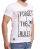 Red Bridge Mens T-Shirt Forget The Rules Skull White with rhinestones