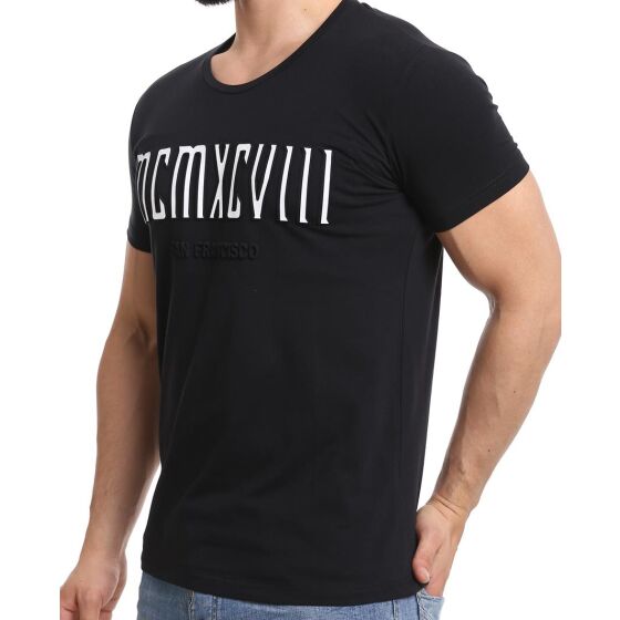 Red Bridge Herren T-Shirt MCMXCVIII Modern Characters Schwarz