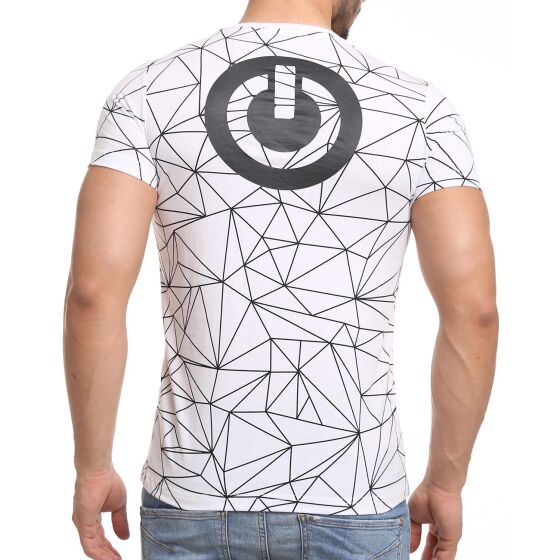Red Bridge Herren T-Shirt Power Print Modern Weiß
