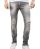 Red Bridge Herren Jeans Hose Slim Fit Röhrenjeans Skinny Pants Denim Grau