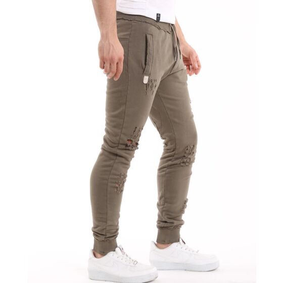Red Bridge Mens Ripped Destroyed Joggers Pants