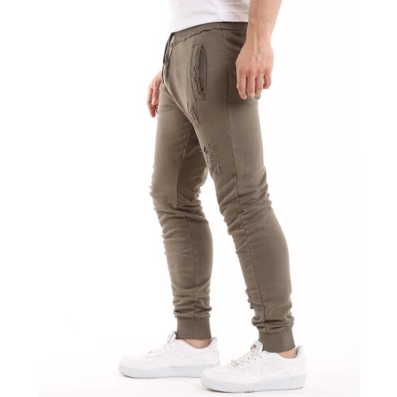 Red Bridge Mens Ripped Destroyed Joggers Pants