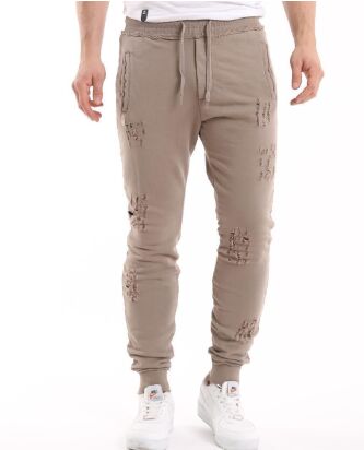 Red Bridge Mens Ripped Destroyed Joggers Pants