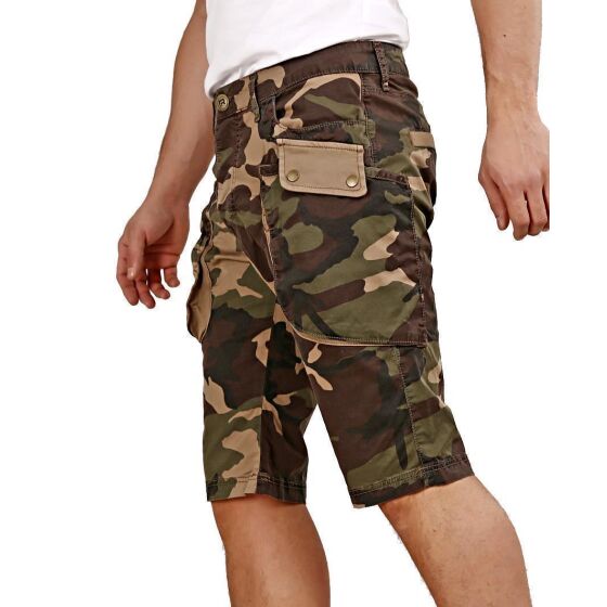 Red Bridge Herren Capri Shorts Working Agility Camouflage
