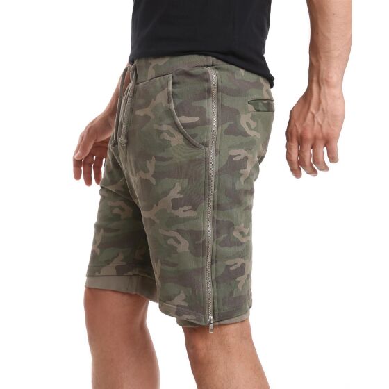 Red Bridge Herren Double Layered Camouflage Khaki Shorts