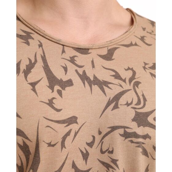 Red Bridge Herren T-Shirt Jungle Camouflage Shirt Camel