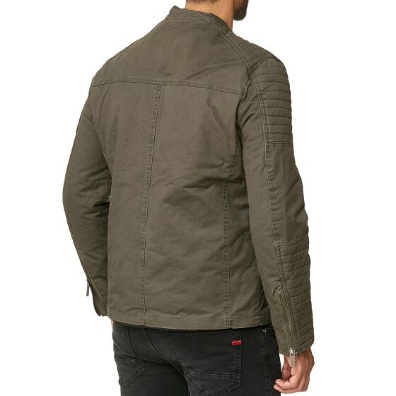 Red Bridge Herren Jacke Übergangsjacke Bikerjacke gesteppt Schwarz