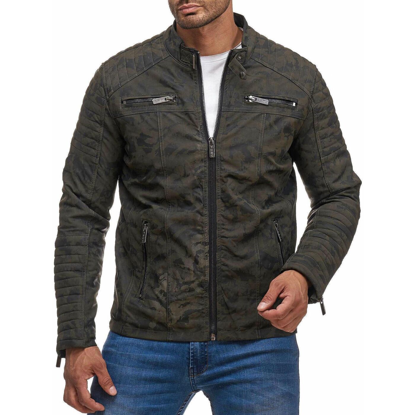 Veste De Pluie Homme Red Bridge En Cuir Synthétique - Imperméable, Coupe-vent Avec Capuche - Modèle M6144