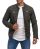 Red Bridge Mens synthetic leather jacket transitional biker jacket quilted camouflage 2XL