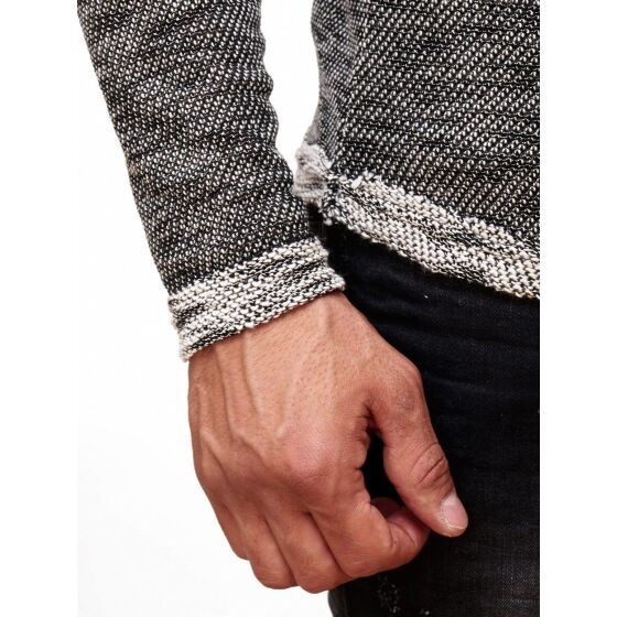 Red Bridge Mens Fresh Color Pullover Knitted Longsleeve Anthracite