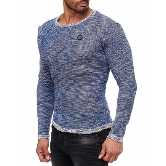 Red Bridge Herren Fresh Color Pullover Strickpullover Longsleeve Indigo