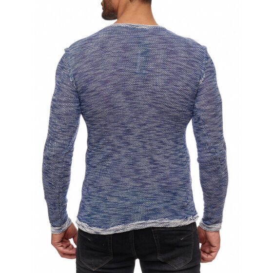 Red Bridge Herren Fresh Color Pullover Strickpullover Longsleeve Indigo