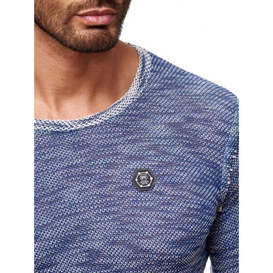 Red Bridge Herren Fresh Color Pullover Strickpullover Longsleeve Indigo