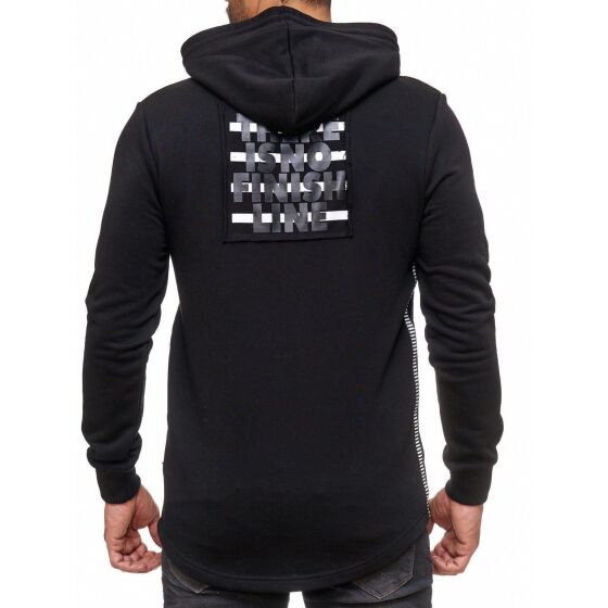 Red Bridge Herren Way Out Sweatshirt Kapuzenpullover Hoodie Oversize Schwarz