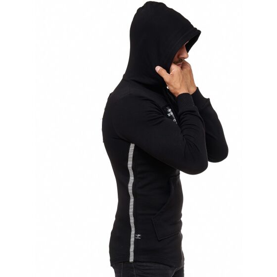 Red Bridge Mens Way Out Sweatshirt Hoodie Oversize Black