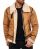 Red Bridge Mens BALBOA Jacket Winter 2017 Fur Collar Premium Vintage Light Brown S