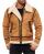 Red Bridge Mens BALBOA Jacket Winter 2017 Fur Collar Premium Vintage Light Brown S
