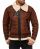 Red Bridge Mens BALBOA Jacket Winter Jacket Fur Collar Premium Vintage Brown