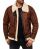 Red Bridge Mens BALBOA Jacket Winter Jacket Fur Collar Premium Vintage Brown S
