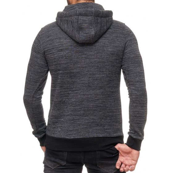 Red Bridge Mens Mottled RBC Sweatshirt Hoodie Pullover Hoodie Sweat Dark Grey