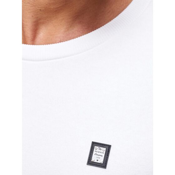 Red Bridge Herren Red Rose Flower Pullover Sweatshirt Longsleeve Weiß