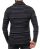 Redbridge Mens TRBC fashion rip structure Knit Jumper Sweat Turtleneck Dark Gray XL