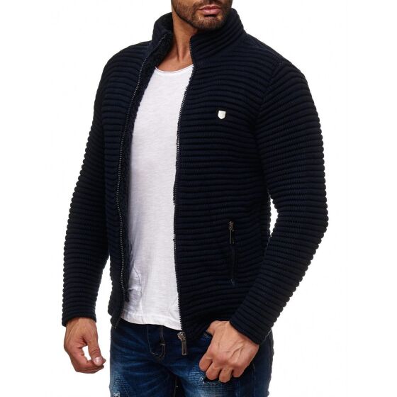 Red Bridge Mens PREMIUM RB Cardigan Transition Jacket Sweat Black