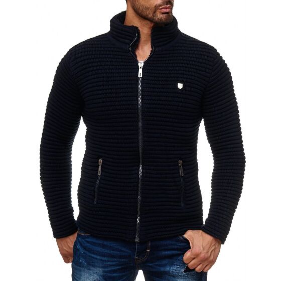 Red Bridge Mens PREMIUM RB Cardigan Transition Jacket Sweat Black