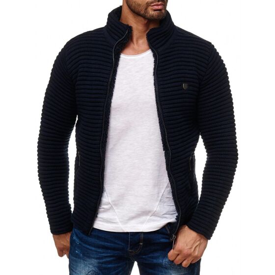 Red Bridge Mens PREMIUM RB Cardigan Transition Jacket Sweat Black