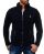 Red Bridge Mens PREMIUM RB Cardigan Transition Jacket Sweat Black