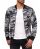 Red Bridge Mens College US Army Sweat Jacket with Patches Camouflage Gray XXL