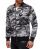 Red Bridge Mens College US Army Sweat Jacket with Patches Camouflage Gray XXL