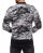 Red Bridge Mens College US Army Sweat Jacket with Patches Camouflage Gray XXL