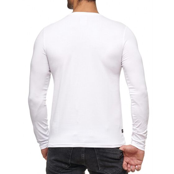 Red Bridge Mens Golden LOS ANGELES Longsleeve Sweater Fashionable White