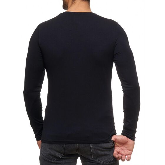 Red Bridge Herren Golden Text Latino Longsleeve Pullover Special Schwarz