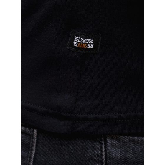 Red Bridge Herren Golden Text Latino Longsleeve Pullover Special Schwarz