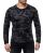 Red Bridge Mens mystery black camo long-sleeve sweater long-sleeved slim-fit camouflage XXL