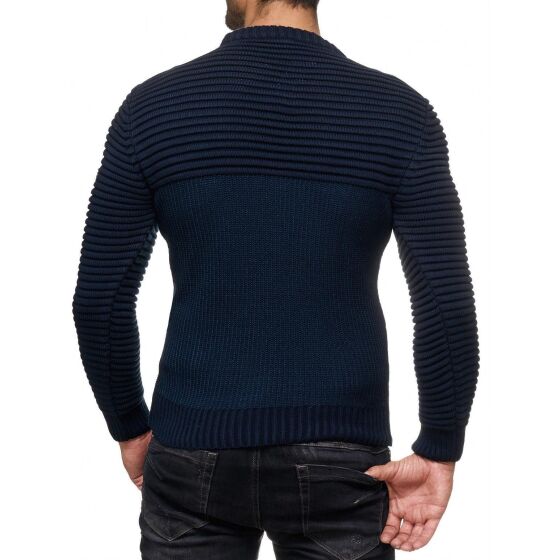 Red Bridge Mens Knitted Jumper Sweat Classic Pilot Army Officer