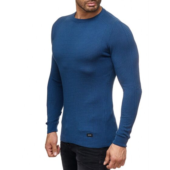 Red Bridge Mens TRBC Classic Business Knit Jumper Sweater Sweat Blue