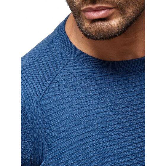 Red Bridge Mens TRBC Classic Business Knit Jumper Sweater Sweat Blue