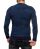 Red Bridge Mens New Style Camo Effect Knit Jumper Pullover Sweat Longsleeve Camouflage Dark Blue XL