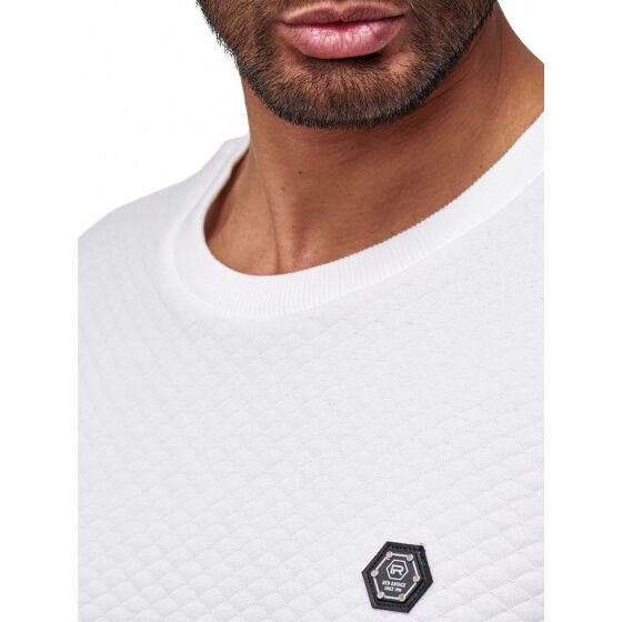 Red Bridge Herren RBC fine Business Pullover Sweatshirt Sweater Weiß