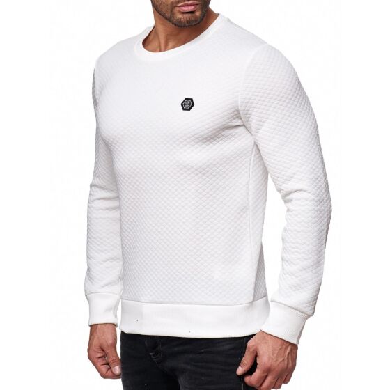 Red Bridge Mens RBC Fine Business Pullover Sweatshirt Sweater White