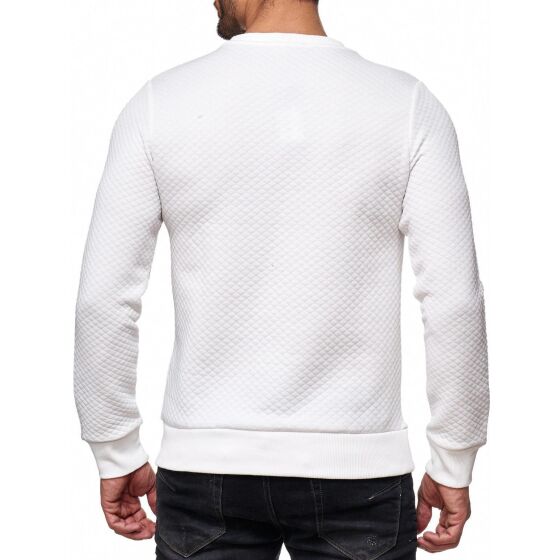 Red Bridge Mens RBC Fine Business Pullover Sweatshirt Sweater White